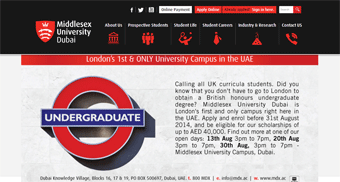 Middlesex University Website